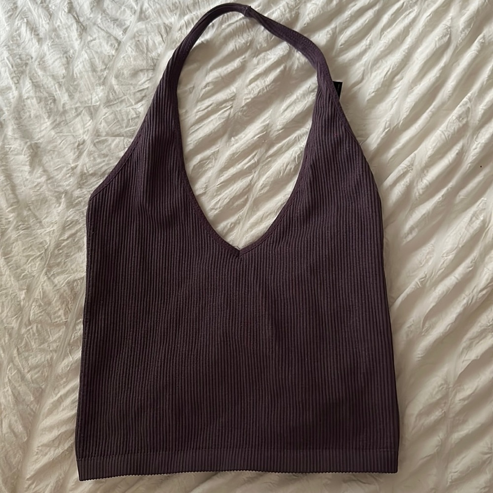 Purple urban halter tank